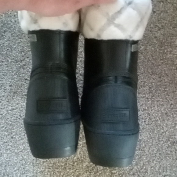 Sorel Black Whistler Mid Waterproof Leather Boots NWOB - Picture 7 of 11